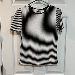 Vintage No Boundaries Knit Strip Green shirt Large C07